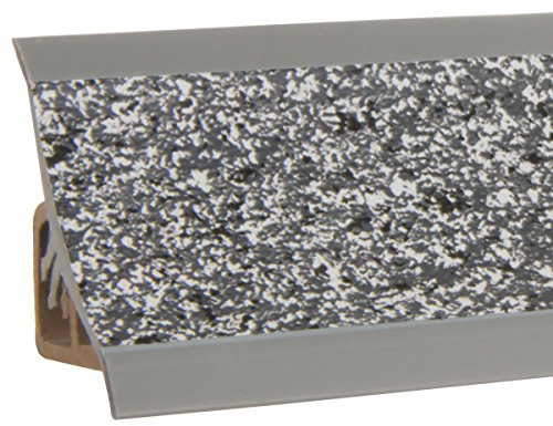 HOLZBRINK Küchenabschlussleiste Küchenleiste PVC Granit Dunkel Wandabschlussleiste Arbeitsplatten 23x23mm 3 m