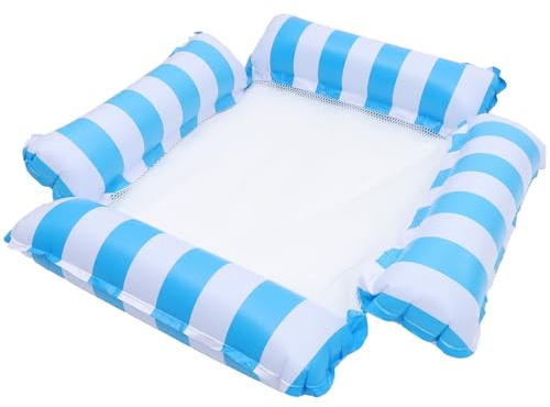 Homoyoyo Aufblasbare Pool Hängematte für Erwachsene Leichtes PVC Netz mit Schwimmstuhl Pool Schwimmnetzstuhl für Schwimmbecken und Sommerparty