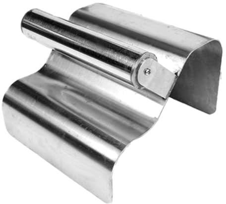 Generic Landscaping Kerb Trowel, Stainless Forming Tool with Handle, DIY Masonry, Cement, Concrete Kerb Tool, Style C