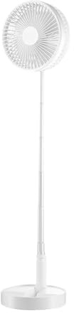 Tragbarer Standventilator, 4 Geschwindigkeiten, verstellbar, Fernbedienung, tragbarer oszillierender Reiseventilator, für Zuhause, Büro, Wohnzimmer, Küche, Wohnheim, Tisch, drinnen, draußen, Camping