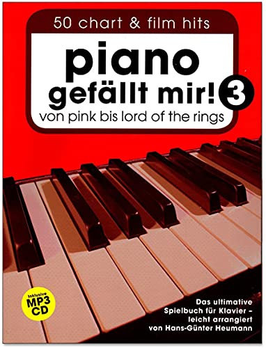Piano gefällt mir - Band 3 - Das ultimative Spielbuch für Klavier arrangiert von Hans-Günter Heumann - mit CD und bunter herzförmiger Notenklammer