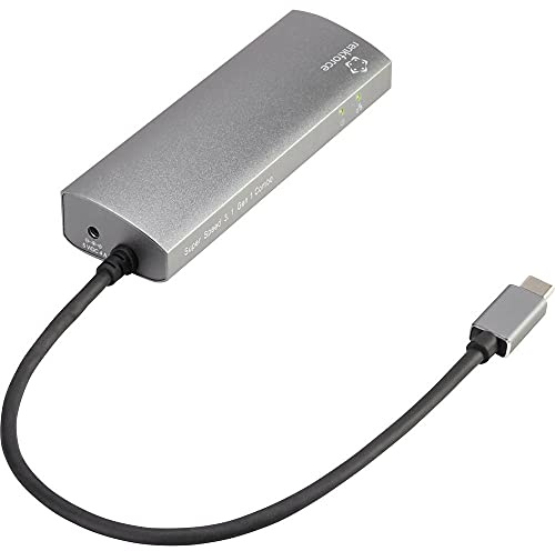 Renkforce Netzwerkadapter/Hub 1 GBit/s USB-C® (USB 3.2 Gen 1), Gigabit-LAN (1 Gbit/s), USB-A (USB 3.2 Gen 1)