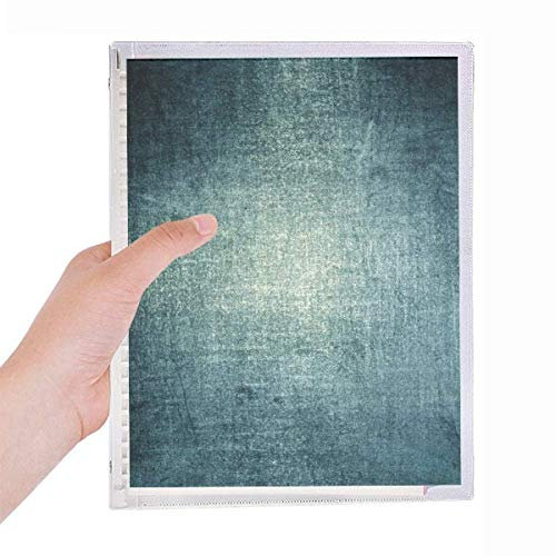 Dark Metal Scratch Rough Texture Pattern Notebook Loose-leaf Spiral Refillable Journal