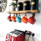 Mug Tree Black Kitchen Accessories Cup Holder Hooks Tree for Stand Holders Cupboard Storage Screw in Strong Black Metal Under Shelf Hook x10