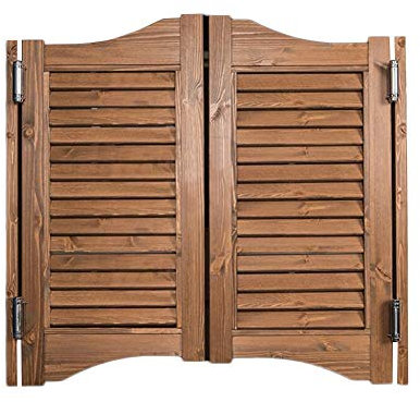 LIANGLIANG Schwingtüren Cafe Türe, Retro Fensterläden Zauntür Metall Scharnier Zweiwege Offen Automatisch Heruntergefahren, Multi-Größe Anpassbar (Size : 90x90cm)