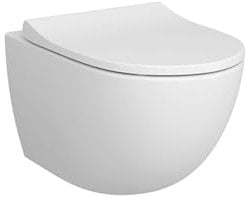 VitrA Sento 7748B003-0559 Rim-ex Hänge-WC, 54 cm, weiß