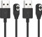 Lot de 2 Câbles de Chargeur Compatible avec AfterShokz Aeropex AS800&OpenComm ASC100SG&Shokz OpenRun Pro, Cordon de Chargeur USB Magnétique pour AfterShokz Écouteurs à Conduction Osseuse