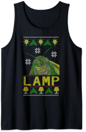 Motte Meme Lampe hässlicher Weihnachtspullover Tank Top