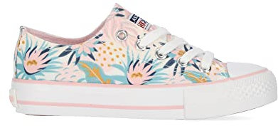 Chika 10 - Zapatillas de Lona Estampada Print Floral 596205 Lona NIÑOS Color: Multicolor Talla: 27