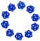 Deolven Würfel D20, 10 Pcs Transparent Blau Polyhedral Dice, 20 Seitige Klar Würfel für DND MTG RPG Dungeons und Dragons Party