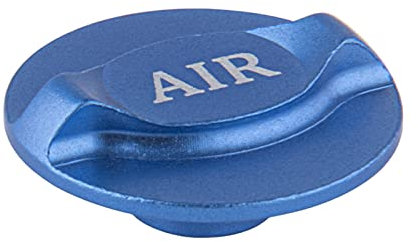 Wilitto Luftventilkappe, rostfrei, Ersatz, Aluminiumlegierung, abriebfest, Federgabel, Fahrradventilkappe für Fahrrad, Blau
