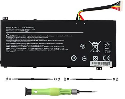 AC14A8L AC15B7L KT.0030G.001 Laptop Akku für Acer Aspire V15 Nitro VN7 VN7-571 VN7-571G VN7-572 VN7-572G VN7-591 VN7-591G VN7-791 VN7-791G VN7-792 VN7-792G VN7-592 VN7-592G, 11,4 V 52.5 Wh