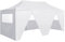 Profi-Partyzelt Faltbar mit 4 Seitenwänden, XIAOGUANG Party Zelt, Pavillon, Faltpavillon, Garagenzelt, Gartenzelt, 3×6m Stahl Weiß