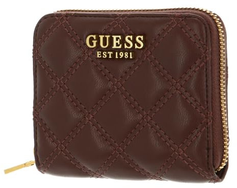 GUESS Giully SLG Small Zip Around Wallet Burgundy