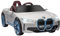 HOMCOM BMW i4 Licensed 12V Electric Car for Kids, Kids Electric Ride-on with Remote Control, Suspension Wheels, Music, Horn, Lights, MP3 Slot, Portable Battery, for Ages 3-6 Years - White