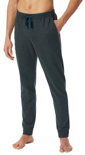 Schiesser Herren Lange Schlafhose-Sweatwear Organic Cotton-Mix + Relax Pyjamaunterteil, dunkelgrau-gem_181186, 54