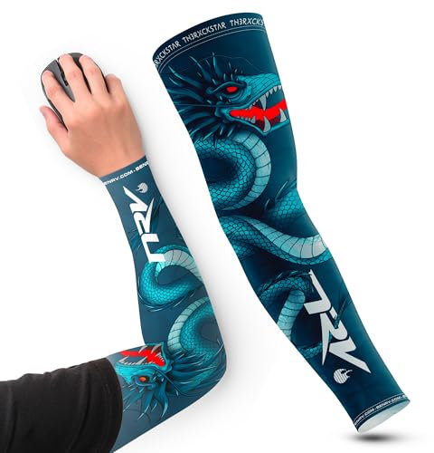 NRV Manchette de Compression Gaming Esport (Edition Rxckstar) – Optimisez Votre Jeu avec Confort et Style – Conçu par des Joueurs Professionnels – Durable, Respirant et Sans Friction (L)