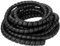 spiral protector 5 Meter Sleeving Tube Cover Spiral Wrap Line Pipe Protect Spiral Wrap Wire Organizer Winding Flame Retardant Cable Protector wraps cable(Black,38mm)