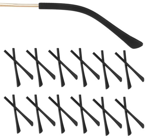 12 Paar Silikon Brillenbügel Antirutsch Überzüge Weich Brillen Ohrpolster Antirutsch Brillenhalter Anti Rutsch Brille Ohrhaken Universal Brille überzüge für Sonnenbrillen Lesebrillen Brillen