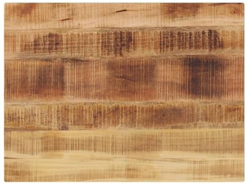 vidaXL Tischplatte, Holzplatte für Esstisch Couchtisch, Massivholzplatte Rustikales Design, Ersatztischplatte, 90x60x2,5cm Rechteckig Raues Massivholz Mango