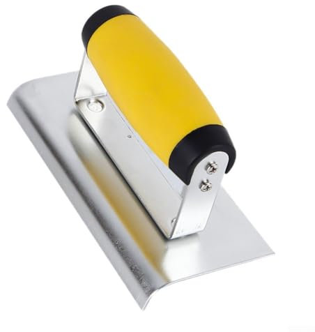 Besttoolifes Betonputzkelle, Edelstahl-Fugenwerkzeug für Gips-Zement-Finish, 1,3 mm dick, ohne Nieten, gebogene Enden, abgerundete Kanten