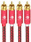 BOAACOUSTIC JIB Audiofila Cavo RCA, Cinch cavo audio stereo 2 x 2 Cinch per collegare i lettori CD agli amplificatori,con connettori placcati oro 3,0m