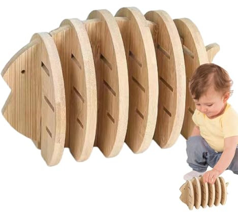 Cuscinetto isolante - Sottobicchieri antiscivolo e antiscottatura per piatti caldi, set di sottobicchieri in legno con animali, 7 pezzi, sottobicchieri da tavolo per piatti caldi