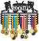 SUPERDANT Hockey Medaillenhalter Eishockey Medaillen Aufbewahrung 5 Reihen 20 Haken Sportauszeichnung Medaillen Halter Medaillenregal Wandmontiertes Rennmedaillenhaken Für Sportler und Kinder