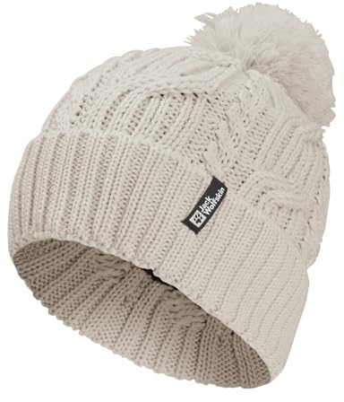 Jack Wolfskin Unisex Pompom Beanie-Mütze, Pale Sand, Einheitsgröße EU