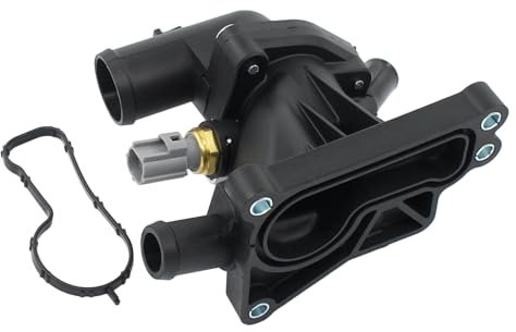 HouYeen Thermostatgehäuse mit Sensordichtung für For-d B C Max mk2 Ecosport Fiesta MK6 MK7 Focus MK3 Mondeo MK5 Grand Tourneo Transit Connect Courier 1.0 2012-