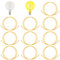 GOEDCH Flexibles LED-Filament: 10 Stück 3V Flexible Filament-Lampenteile, Wasserdichtes LED-Leuchtmittel mit 2200K Warmweiß, Für Dekorationen und Außenbereich (130mm Gelb, 10er-Pack)