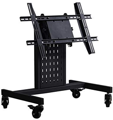 IUokLU TV-Wandhalterung rollender/mobiler TV-Wagen mit Rädern für 32-65 Zoll LED-Plasma-Flachbildfernseher mit bis zu 80 Pfund geeignet für，
