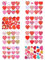 BNREOZA 8 Blätter Herz Aufkleber, Valentinstag Aufkleber, selbstklebend DIY Scrapbooking Handwerk Aufkleber für Valentinstag Hochzeit Muttertag Geburtstag
