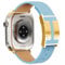 Cinturino magnetico in pelle compatibile con Apple Watch Ultra 49 mm, 46 mm, 45 mm, 44 mm, 42 mm, 41 mm, 40 mm, 38 mm, cinturino di ricambio per donne e uomini, iWatch Serie 9/8/7/6/5/4/3/2/1/SE/Ultra