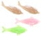 BESTYASH Pcs Manicure Nail Brush Set Animal Shaped Nail Brush for Comfortable to Hold Portable Skin-friendly Random
