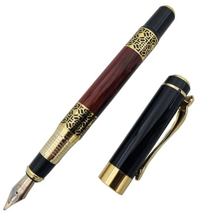 MCKhome Vintage Metal Fountain Pen Fine Nib Office Smooth Writing Pen for Writing Stylish Business Signature Pen Nice Gift