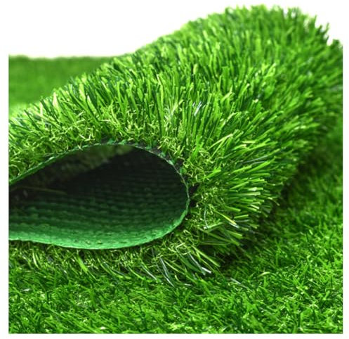 DIMEIYAN Césped de aspecto realista, césped artificial, césped artificial, rollos de césped artificial de 20 mm de alto, alfombra de césped artificial para uso en interiores y exteriores (3 x 3 metros