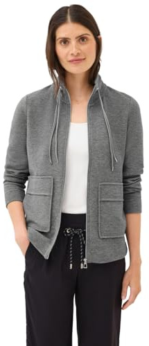CECIL Damen 3227302 Leichte Ottoman Jacke, Sporty Grey Melange, XL