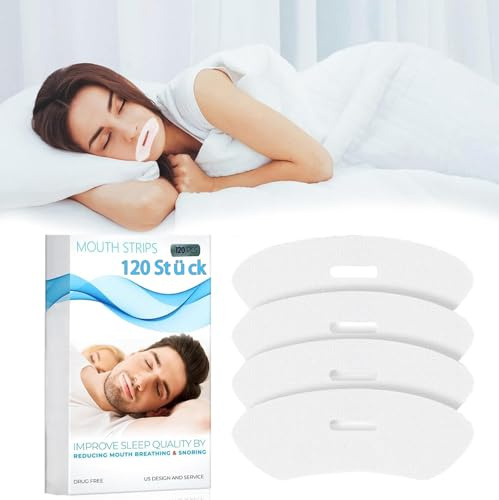 Mundpflaster Schlafen, 120Stück Mouth Tape for Sleeping, Anti Schnarch Schlafpflaster und Mund Tape Schnarchstopper, Schnarchpflaster Hilft Gegen Schnarchen mundtapes zum schlafen besser schlafen