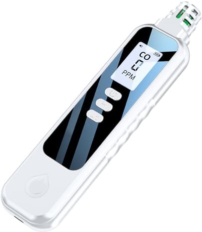 Handheld Carbon Monoxide Detector Portable CO Concentration Meter LCD Display Intelligent Fast Refresh Tester for Travel Car Camping Home Kitchen Garage