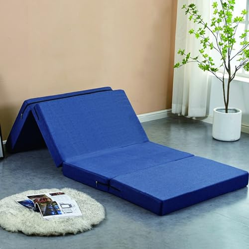 Tragbare Klappmatratze mit waschbarem Bezug, Gäste-Schlafunterlage für Reisen, Camping, Sofa, Schlafzimmer, Stuhl, Bett, in einer Box, leicht und kompakt