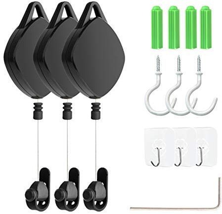 Cuifati VR Cable Management System, Silent Cable Manager with Noise Reduction ForHTC Vive Rift S PS Valve Index (B)