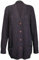 Purple Hanger New Womens Everyday Long Sleeve Button Top Ladies Chunky Aran Cable Knit Grandad Cardigan (12-14 ML, Black)