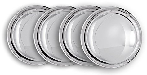 Universell passendes Radzierblendenset (4 Stück) 15 Zoll – Moon Caps chrom glänzend~