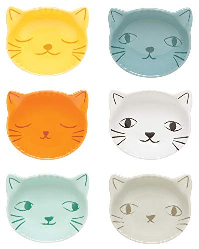 Now Designs Schalen in Form eines Hundes, Stein, Purrfect, Set of Six