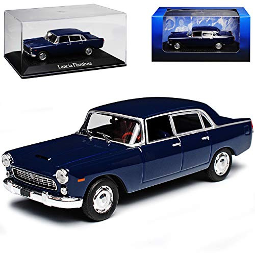 Lancia Flaminia Coupe Blue Giovanni Gronchi 1957-1970 1/43 Norev Atlas Model Car with Individual Number Plate