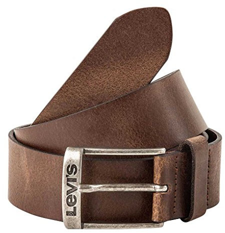 Levi's Herren New Duncan Gürtel, Braun (Dark Brown), 60 (Herstellergröße: 75)