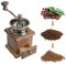 Manuelle Kaffeemühle Holz Vintage Antik Keramik Handkurbel Kaffeemühle mit Retro Stil Holz Kaffeemühle Rotierende Getreide Hand Kaffeemühle