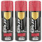 H HANSEL HOME Pintura Spray Rojo Intenso 400 Ml - Pack de 3 Unidades