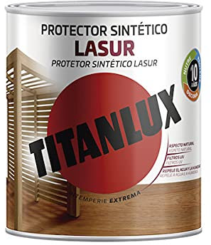 Titanlux Lasur protector sintetico CASTAÑO/3801 Satinado 750ml